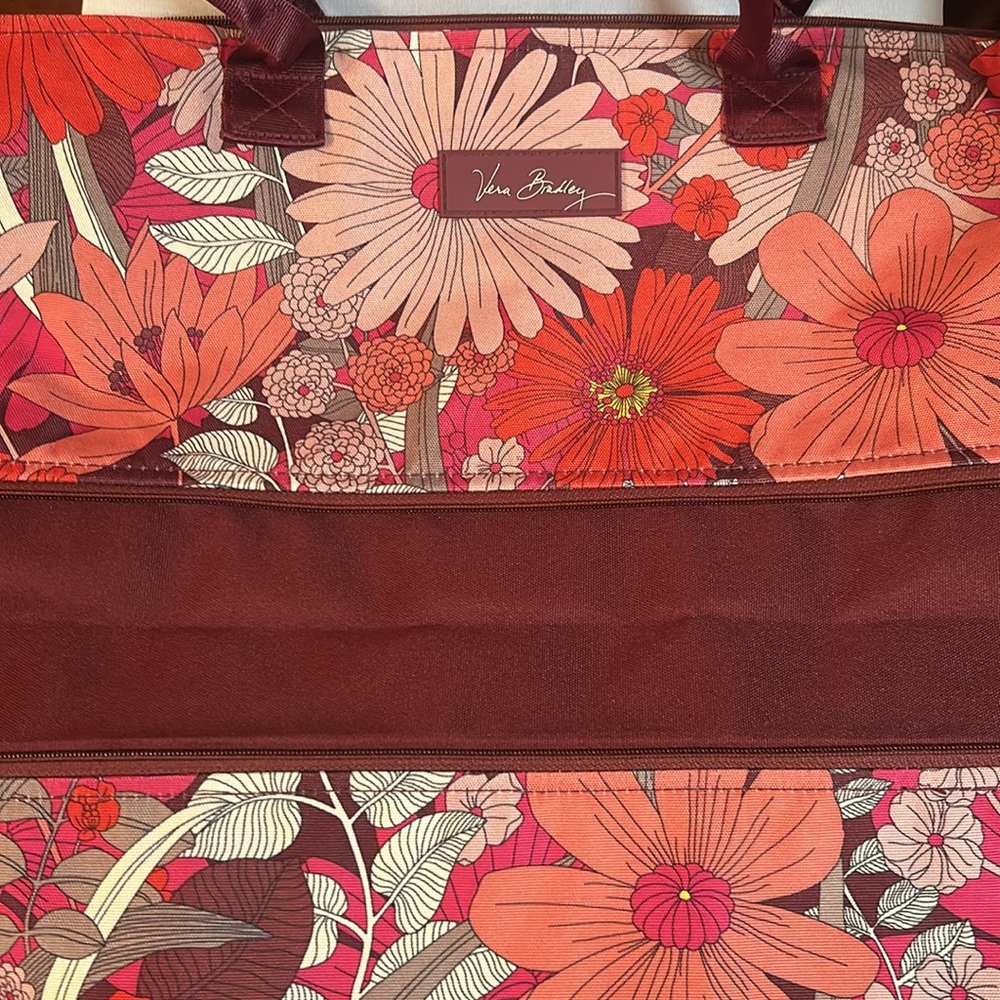VERA BRADLEY EXPANDABLE Bohemian Blooms NEW travel weekender Bag - Picture 11 of 11